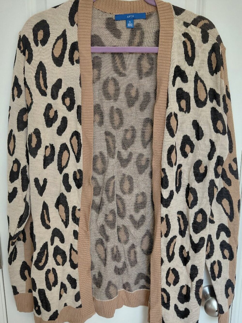 Tan Cheetah Print Cardigan